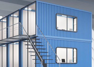 Blue home container