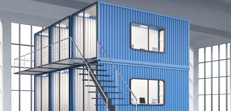 Blue home container